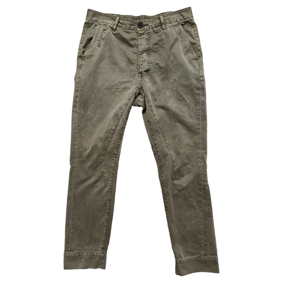 Allsaints Pants Mens Size 30 Idaho Chino Spital Fields Military Army Green - Picture 1 of 7